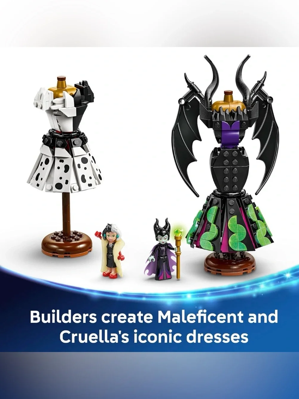 NWT LEGO Disney Villains Maleficent & Cruella De Vil’s Dresses 43262 NEW